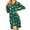 Christmas Green, variant on Avidlove Women's Long Sleeve Nightgowns Sexy Lace V Neck Nightshirt Soft Nightdress Side Slit Sleepwear