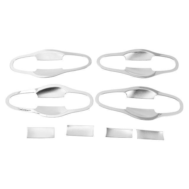 Protector de la copa de la manija de la puerta del automóvil Unique Bargains para Toyota RAV4 2013-2018 tono plateado cromado ABS 8 Pcs