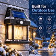 thumbnail image 3 of PEUHOP 4 Pack Black Solar Wall Lights Outdoor, Waterproof Motion Sensor Outdoor Lights, Warm White Porch Lights with 3 Modes for Front Door and Patio, 3 of 14
