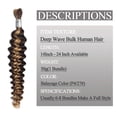 thumbnail image 2 of Cabello humano a granel para trenzar Ocahsm Deep Wave de 24 pulgadas, 2 of 6