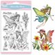 thumbnail image 1 of Sellos transparentes de hadas de flores, sellos transparentes de silicona de hadas de mariposas, sellos transparentes de flores y plantas de primavera, 1 of 9