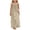 Beige, variant on Girls' Dresses Linen Strap Cute Sun Dresses Summer Cami Midi Maxi Beach Dress Long Soft Solid Flowy Sundress Backless Navy,Size 9-10 Years