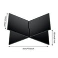 thumbnail image 3 of erfcxs Acrylic Book Stand Open Book Display Stand Home Decoration Book Holder Reading Holder For Picture Display Black, 3 of 4