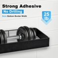 thumbnail image 3 of Premium Shower Caddy, 2 Pack Black, Rustproof Stainless Steel Shower Organizer and Storage, No Drill Shower Shelves with Quick Drainage and High Weight Capacity, 3 of 4