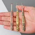 thumbnail image 3 of LEEYNEER Retro Ruyi Narcissus Thread Removal Knife Cross Embroidery Handmade Thread Picking Tool Zinc Alloy Thread Cutting and Opening Button Eye Thread Removal Knife(2-pack), 3 of 5