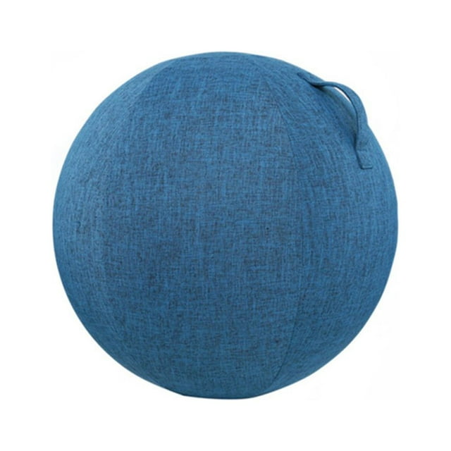 Dust-proof Anti-slid Exercise Ball Cover Cotton Flax Practical Fine Knitted Yoga Ball Cover for Home