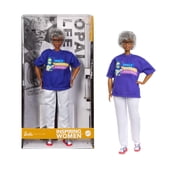 Barbie Inspiring Women Opal Lee Collectible Doll in Blue Opals Walk For Freedom T-Shirt