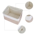 thumbnail image 3 of REGALWOVEN Storage Cube  for Shelves Closet, 3 Pcs Fabric Storage Bin with Handles, Collapsible Storage Basket for Organizing Clothes Khaki 15*11*9.4in, 3 of 6
