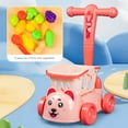 thumbnail image 2 of Juego de cocina para niños pequeños con frutas y verduras interactivas | Carrito de compras de plástico ABS rosa | Juego de simulación para niños mayores de 3 años | Ruedas anchas y estables | Reg, 2 of 5