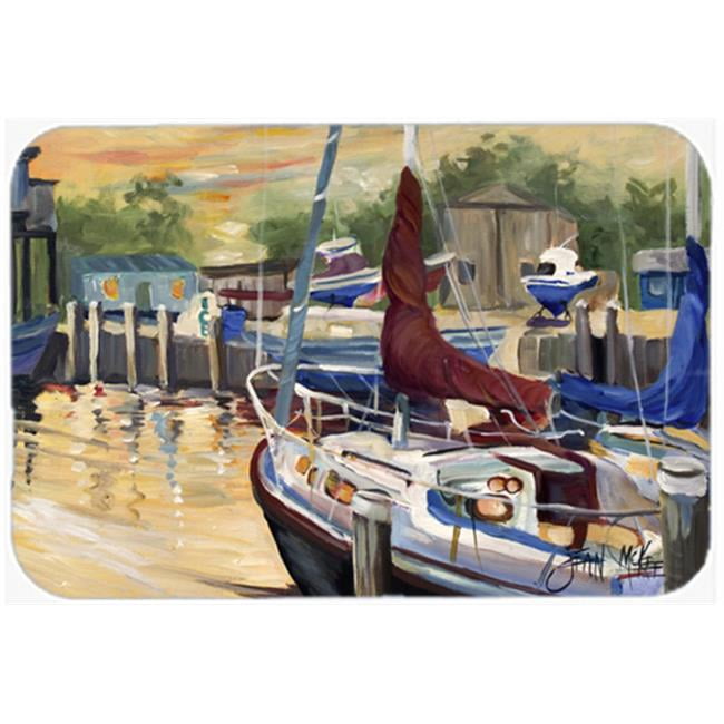 Carolines Treasures JMK1083MP New Sunset Bay Sailboat Mouse Pad&#44; Hot Pad & Trivet