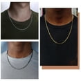 thumbnail image 4 of TINGN Silver Chain for Men, 9mm 30 Inch Stainless Steel Silver Figaro Chain Necklace for Men, 4 of 4