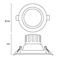 thumbnail image 3 of Estevez Luminaria LED para Empotrar BASIC LED CCT 3” 5W CCT Negro – 3 Temperaturas de Luz, 3 of 6