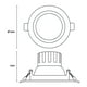 thumbnail image 3 of Estevez Luminaria LED para Empotrar BASIC LED CCT 3” 5W CCT Negro – 3 Temperaturas de Luz, 3 of 6