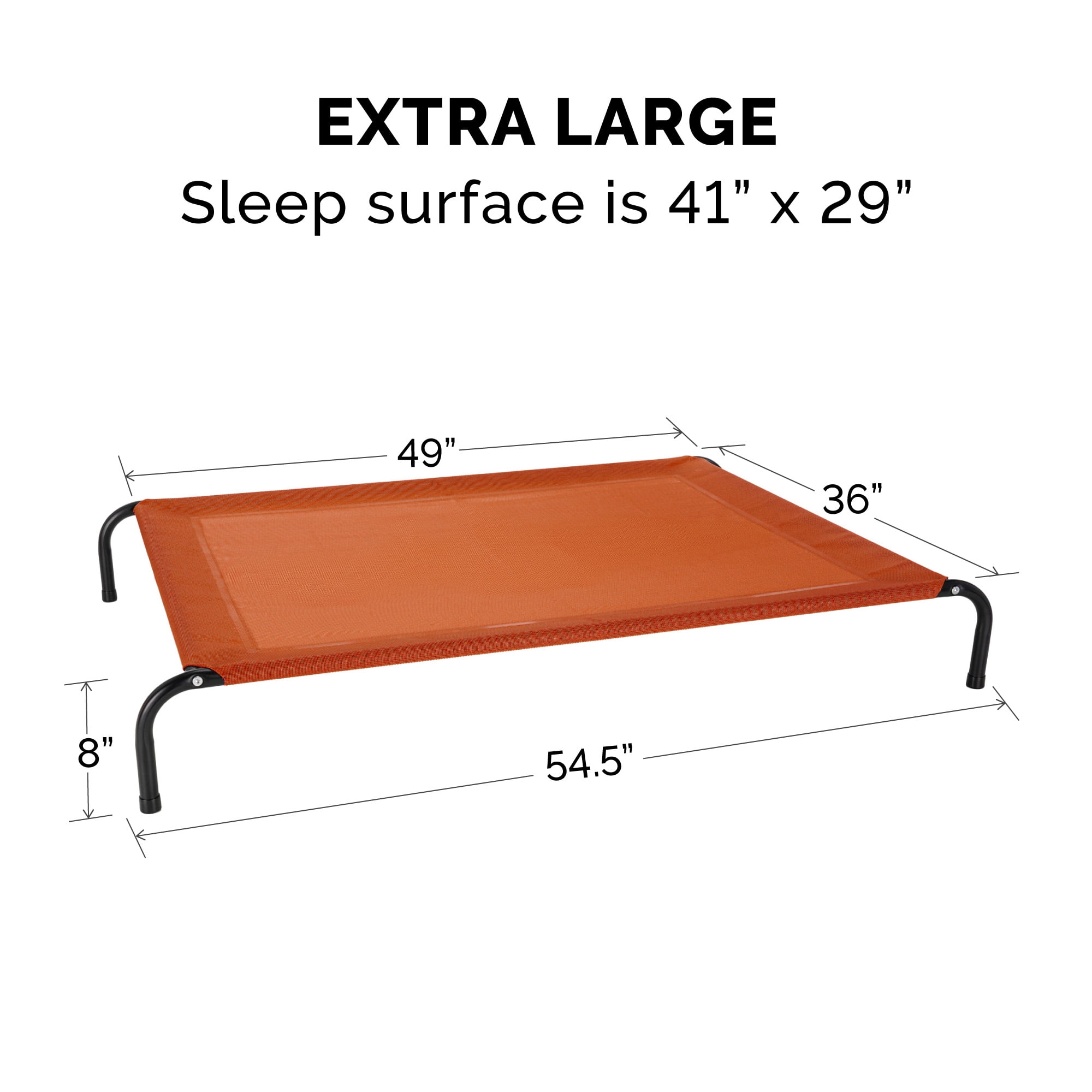 FurHaven Pet Products Elevated Cot Pet Bed - Terracotta Red, Extra Large