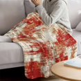 thumbnail image 3 of Red Ombre Blanket Soft Cozy Warm Throw Blanket for Couch, Plush Fuzzy Flannel Fleece Blankets for Sofa, Gradient Abstract Art Vintage Bed Blankets Lightweight Gifts for Women, 40"x50", 3 of 9