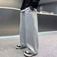 thumbnail image 4 of THJRPQJFD Boys Baggy Sweatpants Athletic Wide Leg Joggers Elastic Waist Track Pants Open Bottom Pants with Pockets School Active Trousers Preppy Clothes, 4 of 8