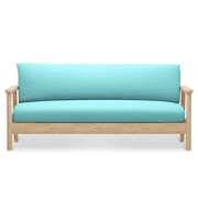 MoNiBloom Solid Futon Cover Slipcover Fit 6"- 8" Futon Mattresses Light Blue, Full Size 54x75 Inch