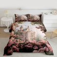thumbnail image 2 of Feelyou Western Retro Castle Twin Comforter Sets, Romantic Rose Bedding Set, 2-Piece, 2 of 8