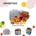 thumbnail image 4 of Lunch Bag for Women-Double Deck Lunch Tote Box Insulated Lunch Cooler for Work, School, Picnic, 4 of 7