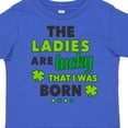 thumbnail image 4 of Inktastic The Ladies Are Lucky That I Was Born St Patricks Day Baby Boy Boys Toddler T-Shirt, 4 of 5
