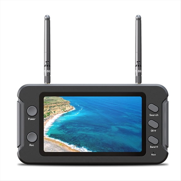 5.8G FPV Monitor with DVR 40CH 4.3 Inch LCD Display 16:9 NTSC/PAL Auto Search Video Reco ywm58