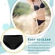 thumbnail image 5 of Minnieouse Calzoncillos transpirables para mujer, ropa de baño, Bikinis, pantalones cortos, bragas absorbentes, bañadores de cintura alta sin costuras Ropa interior Negro/2xl Minnieouse AP012186-05, 5 of 6