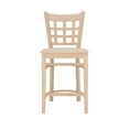 thumbnail image 3 of Linon Neville Square 24" Mid Back Counter Stools, Unfinished, Set of 2, 3 of 14