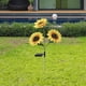 thumbnail image 2 of Luces solares de girasol Luces solares decorativas para decoración de jardín Girasol de 3 cabezas, 2 of 9