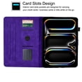 thumbnail image 5 of GSFY Case for 2024 iPad Pro 11 Inch 5th Generation(M4), Smart Premium PU Leather Wallet Stand Protective Shell with Auto Sleep Wake Feature for iPad Pro 11 5th Gen, Purple TREE, 5 of 8