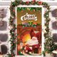 thumbnail image 1 of Christmas Door Curtain Flag Outdoor Photo Santa Claus And Puppy Background Decoration Hanging Fabric, 1 of 6