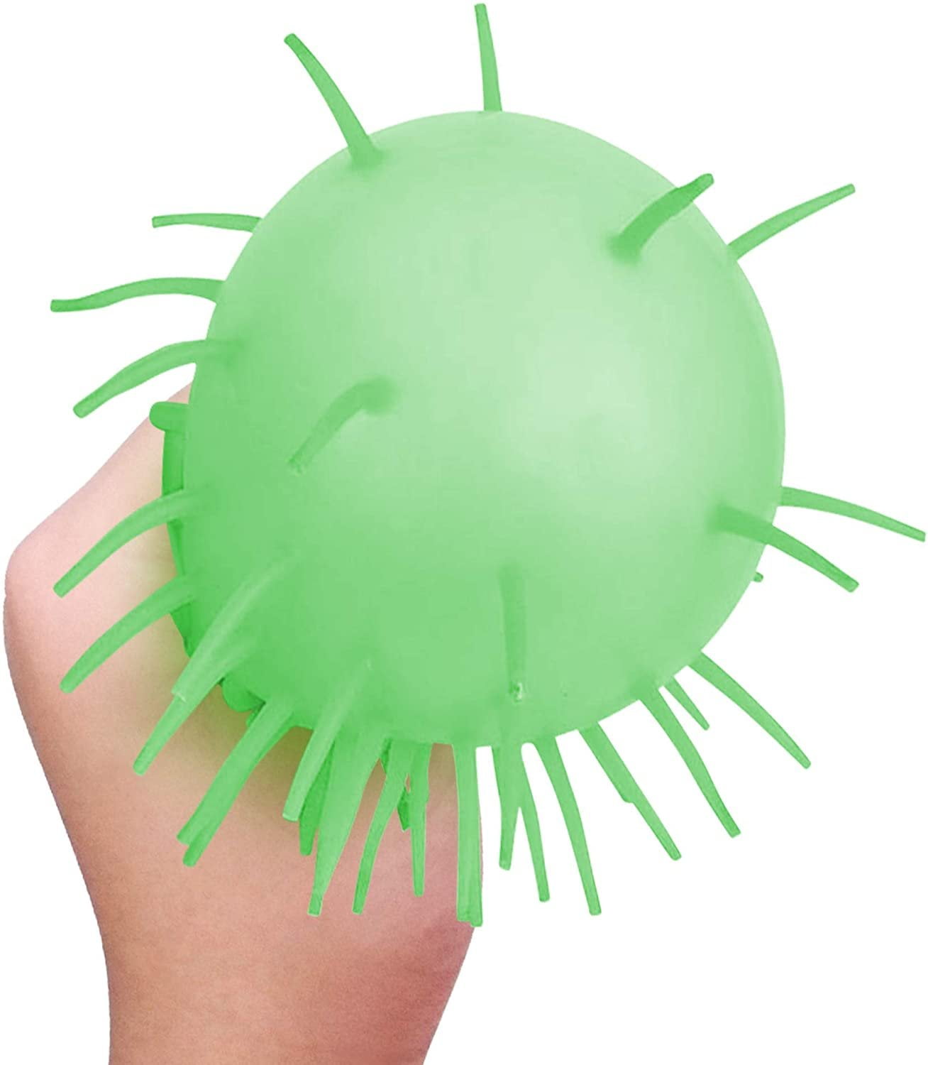 ArtCreativity Puffer Balls – 12-Pack of Soft, Spiky Squishy Balls – Stress Relief & Calming Autism Sensory Toys for Kids – Fun Birthday Party Favors