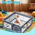 thumbnail image 5 of FUGWU Baby Play Mat for Floor, Fits 47x47 Playpen, Non-Slip & Soft Crawling Mat for Infants (Animal Alphabet), 5 of 7