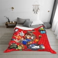 thumbnail image 3 of Lsque Mario Print Flannel Throw Blanket, Ultra-soft Blanket for Bed, Couch, Car, Hypoallergenic Anti-pilling blanket-60"x50", 3 of 8