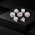 thumbnail image 3 of kusrkot 7 Pieces Polyhedral Party Favors Party Supply Metal Role Playing for Role Light, 3 of 9