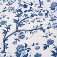 thumbnail image 4 of AUQ Shower Curtain,Floral Shower Curtain,Cotton Shower Curtain,Stylish Cotton Bathroom Decor,Elegant Floral Home Decor (Elise Blue,72" X 72") ., 4 of 7