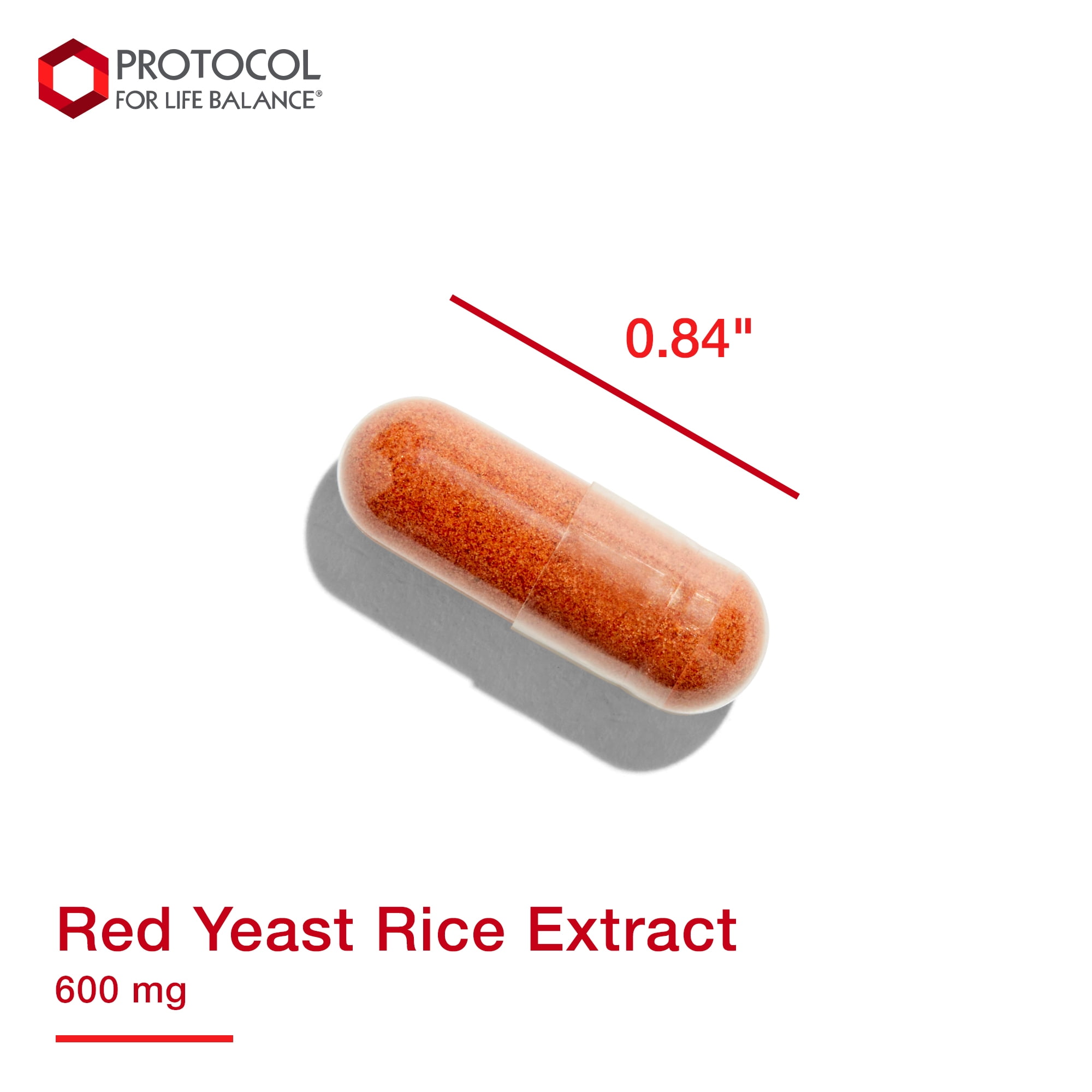 Protocol for Life Balance Red Yeast Rice Extract 600 mg - Traditional Herbalism - 90 Veg Caps