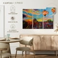 thumbnail image 5 of Elephant Stock Balloon Skies Wall Art - Horizontal Multi Panel Canvas - Living Room Wall Decor - Transportation Multi Panel - Red And Yellow Decor By Emily Louise Heard - 45" x 28", 5 of 8