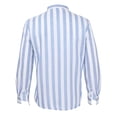 thumbnail image 1 of CEHVOM Chemise Décontractée pour Homme à Rayures avec Col à Revers en Solde, 1 of 8