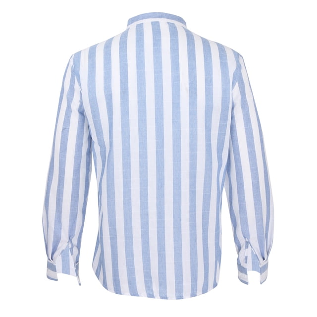 CEHVOM Chemise Décontractée pour Homme à Rayures avec Col à Revers en Solde