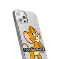 thumbnail image 3 of Mobile phone case for Apple IPHONE 15 PRO original and officially Licensed Tom & Jerry pattern Tom and Jerry 012 optimally adapted to the shape of the mobile phone, partially transparent, 3 of 5