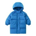 thumbnail image 5 of REDARER Girls Long Down Coat Hooded Winter Jacket, Thickened Padded Outerwear for Kids, Warm Windproof Cold Weather Parka,Size:8-9 Years, 5 of 5