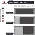 Free Shipping! Fenpro Chain Link Fence Privacy Tape UV Resistant Black ...