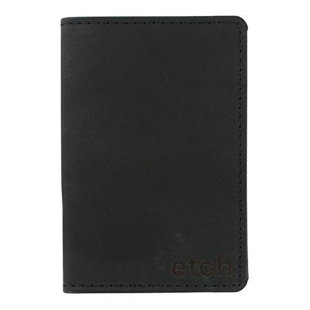 Etch | Black: Fieldnotes Memo Book (3-pack included) | Leather Journal Cover