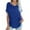 Blue, variant on yillto Women's Tshirts V Neck Short Sleeve Summer Tops Casual Basic Oversized Tee Shirts Outfits