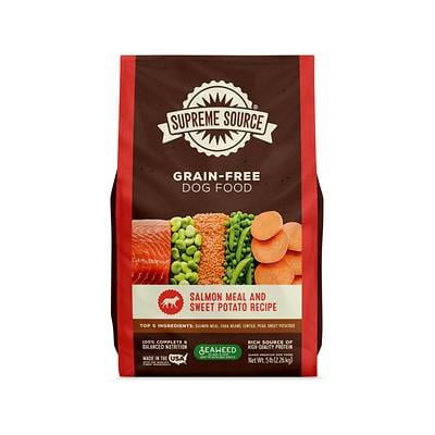 Supreme Source Grain Free Dry Dog Food, Salmon & Sweet Potato Recipe, 5 Pound Bag (Pack of 3)