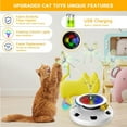 thumbnail image 5 of Interactive Cat Toys for Indoor Cats, 4 in 1 Cat Toys Rechargeable,USB Rechargeable Cat Teaser,Exercise Cat Wand,Track Balls Kitten Toy, Fluttering Butterfly, Electronic Whack a Mole for All Breeds, 5 of 8
