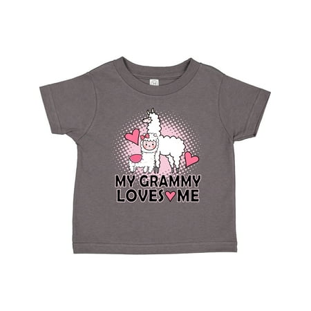 

Inktastic Grammy Loves Me Llama Gift Toddler Toddler Girl T-Shirt