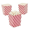 thumbnail image 2 of Paper Mini 4" Red and White Striped Popcorn Boxes 24 pc, 2 of 2