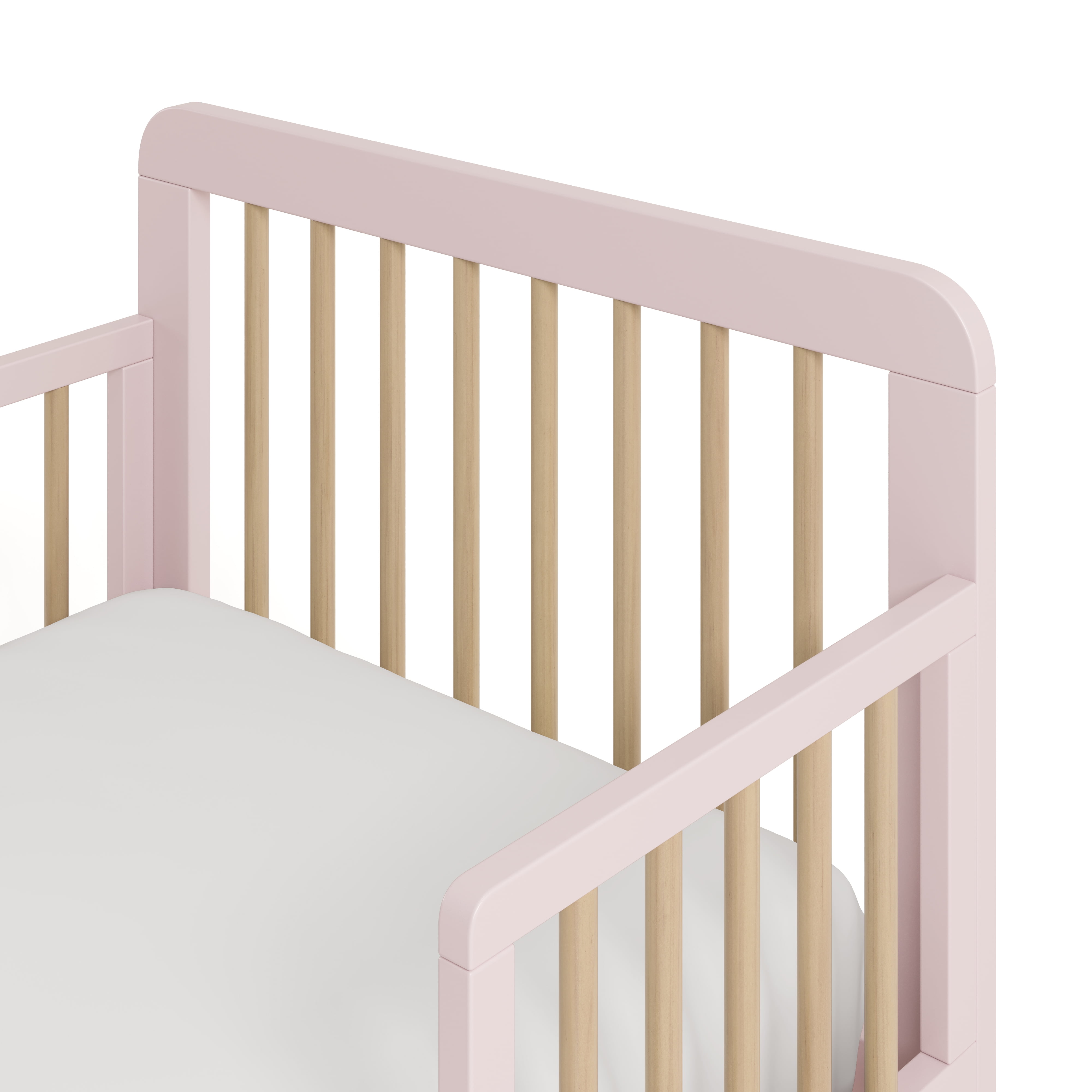Storkcraft Pasadena Toddler Bed, Blush with Driftwood