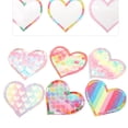 thumbnail image 3 of 6pcs Rainbow Heart Embroidered Patch Applique Sticker, Durable Sew On Patches for Clothes, Jeans, Shirts, DIY Decoration, 3 of 8